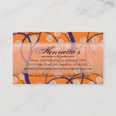 Wirbel mit Vintagem Hintergrund mit Bäumen Retro Visitenkarte (Rückseite)