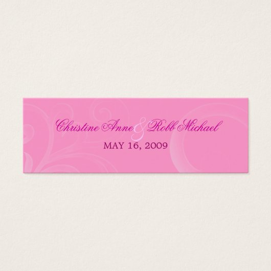 Wirbel mit weißem Hibiskus ~ Sitzkarte (Vorderseite)