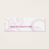 Wirbel mit weißem Hibiskus ~ Sitzkarte (Rückseite)