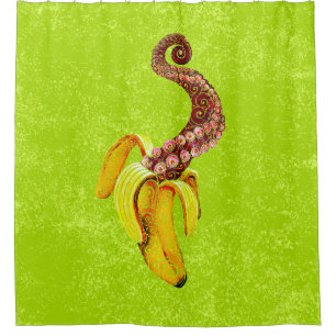 Wirbel Mutant-Banana Duschvorhang