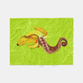 Wirbel Mutant-Banana Fleecedecke (Vorderseite (Horizontal))