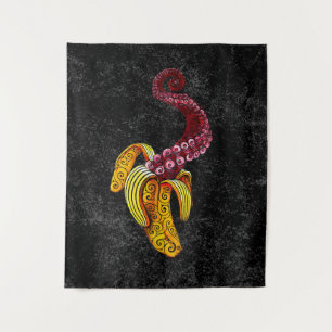 Wirbel Mutant-Banana Wandteppich