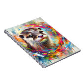 Wirbel Otter Notizbuch Notizblock (Rechte Seite)