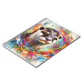 Wirbel Otter Notizbuch Notizblock (Linke Seite)