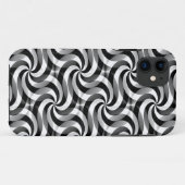Wirbel Pattern Art - Schwarzweiß Case-Mate iPhone Hülle (Rückseite (Horizontal))