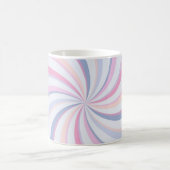 Wirbel Pink Blue Peach Kaffeetasse (Mittel)