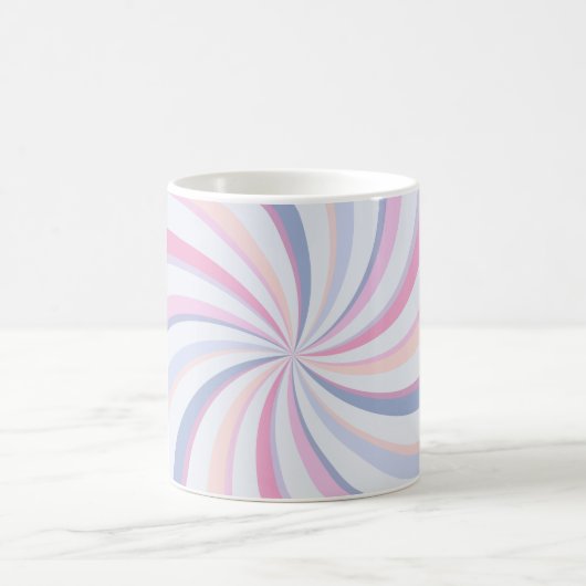 Wirbel Pink Blue Peach Kaffeetasse (Mittel)