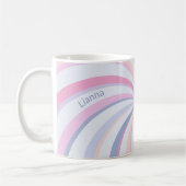 Wirbel Pink Blue Peach Kaffeetasse (Links)
