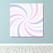 Wirbel Pink Blue Peach Leinwanddruck (Insitu (Holzboden))