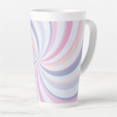 Wirbel Pink Blue Peach Milchtasse (Rechte Ecke)