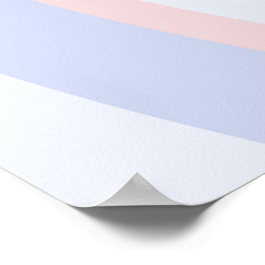 Wirbel Pink Blue Peach Poster (Ecke)