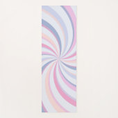 Wirbel Pink Blue Peach Yogamatte (Vorderseite)