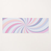 Wirbel Pink Blue Peach Yogamatte (Vorderseite (Horizontal))