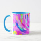 Wirbel Pink Bright Fett fröhliche Farben Tasse (Links)