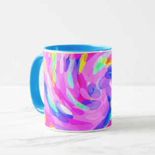 Wirbel Pink Bright Fett fröhliche Farben Tasse