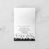 Wirbel-Q-Abschluss-Announcement-Karte (Mond) Einladung (Innenseite)