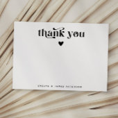 Wirbel Retro Vielen Dank Mitteilungskarte