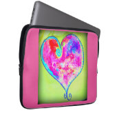 Wirbel rosa Herz Thunder_Cove Laptopschutzhülle (Vorne Rechts)