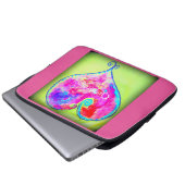 Wirbel rosa Herz Thunder_Cove Laptopschutzhülle (Vorne Knopf)
