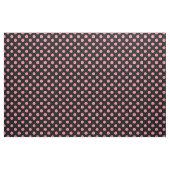 Wirbel rosa Polka-Punkte auf schwarzem Hintergrund Stoff (Yard (91,4 cm))
