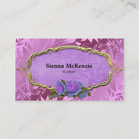 Wirbel Rose Visitenkarte (Vorderseite)