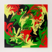 Wirbel rot, gelb, schwarz und grün puzzle (Horizontal)