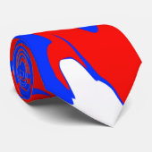 Wirbel Rot, Weiß und Blau Krawatte (Gerollt)