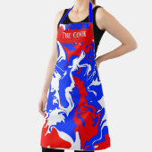 Wirbel Rot, Weiß und Blau Schürze (InSitu)