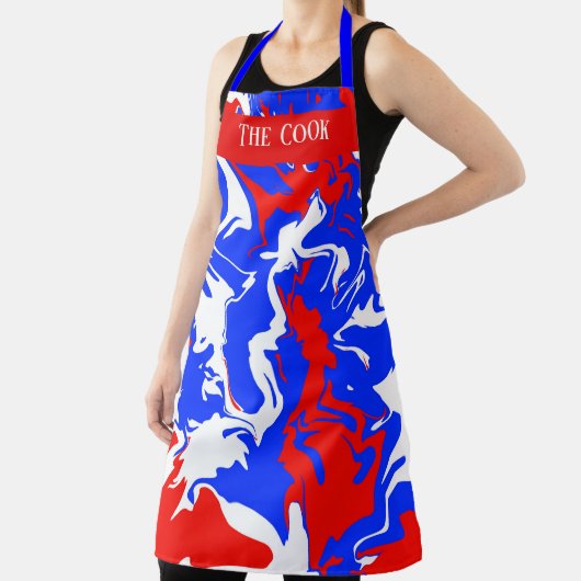 Wirbel Rot, Weiß und Blau Schürze (InSitu)