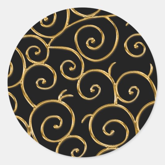 Wirbel Runder Aufkleber (Vorderseite)