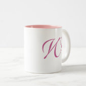 Wirbel Sammlung Mit Monogramm Tasse (VorderseiteRechts)