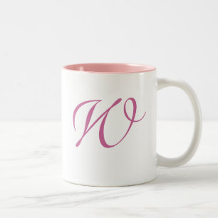 Wirbel Sammlung Mit Monogramm Tasse
