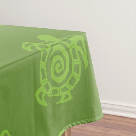Wirbel Schildkrötengrün Tischdecke (Beispiel)