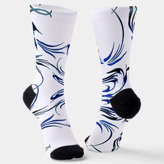 Wirbel Socken (Gewinkelt)