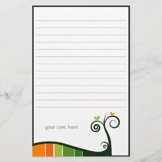 Wirbel Stationery Briefpapier (Vorderseite)