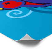 Wirbel Tattoo Schlucken Poster (Ecke)