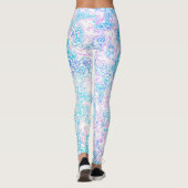Wirbel Trippy Groovy Hippie Boho Funky Marble Leggings (Rückseite)