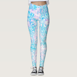 Wirbel Trippy Groovy Hippie Boho Funky Marble Leggings