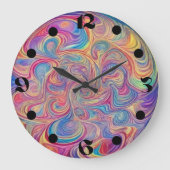 Wirbel-Uhr Große Wanduhr (Vorderseite)