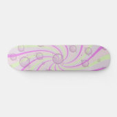 Wirbel und Blasen Rosa Skateboard (Horizontal)