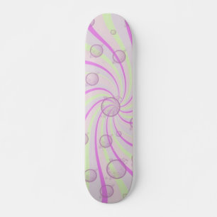 Wirbel und Blasen Rosa Skateboard
