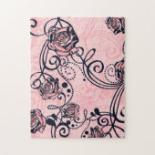 Wirbel und Blume Puzzle (Vertikal)