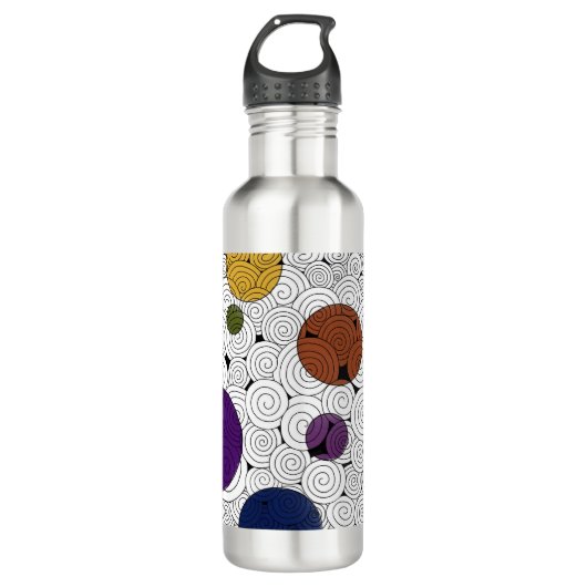 Wirbel und Circles Wasserflasche Edelstahlflasche (Vorderseite)