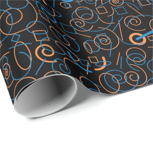 Wirbel und dergleichen geschenkpapier (Rolleneckpunkt)