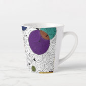 Wirbel und Kreise Latte Tasse (Rechts)