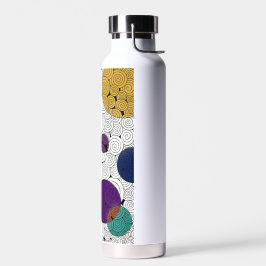 Wirbel und Kreise Wasserflasche Trinkflasche