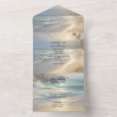 Wirbel und Schmetterlinge All In One Einladung (Innen Boden)