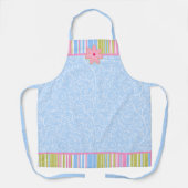 Wirbel und Streifen aus rosafarbenem Zucker Schürze (Vorderseite)