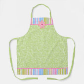 Wirbel und Streifen aus rosafarbenem Zucker Schürze (Vorderseite)