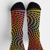 Wirbel und Wellen von Colour Crazy Cosy Neon Socke (Oben)